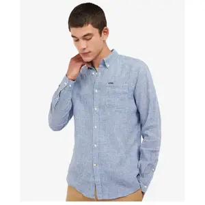Comparateur de prix : Barbour Linton Tailored Shirt - Chemise homme Navy L