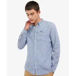 Comparateur de prix : Barbour Linton Tailored Shirt - Chemise homme Navy XL