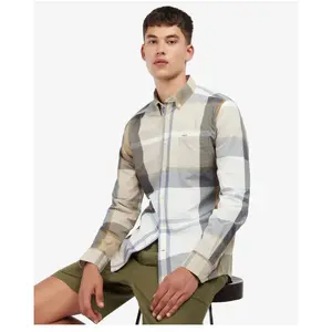 Barbour Harris Tailored Shirt - Chemise homme Amble Sand Tartan L pas cher