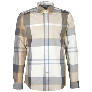 Barbour Harris Tailored Shirt - Chemise homme Amble Sand Tartan M pas cher