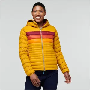Cotopaxi - Fuego Down Hooded Jacket - Doudoune femme Amber Stripes - L