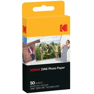 Comparateur de prix : Kodak - Papier Zink 2x3 Pack De 50 Feuilles Pour Appareil Printomatic