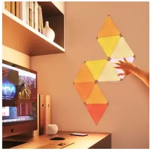 Nanoleaf applique shapes triangles kit de démarrage 9 panneaux lumineux