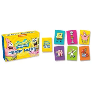 Jeu de plateau Bob l´éponge jeu de cartes Memory Master *ANGLAIS* - Aquarius Jeu de plateau et accessoires - NMR96215 pas cher
