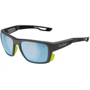 Bollé Airdrift Black Matte Acid/Sky Blue Polarized Lunettes de soleil Yachting pas cher