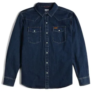 Topo Designs - Mountain Shirt Long Sleeve Denim - Chemise homme Dark D... pas cher