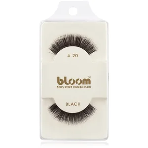 Bloom Natural faux-cils de vrais cheveux No. 20 (Black) 1 cm pas cher