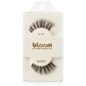 Bloom Natural faux-cils de vrais cheveux No. 43 (Black) 1 cm pas cher