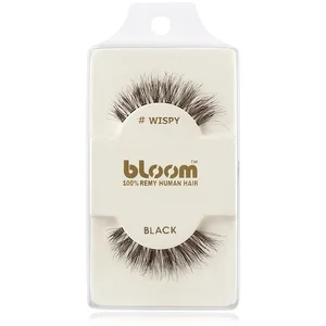 Bloom Natural faux-cils de vrais cheveux (Wispy, Black) 1 cm pas cher