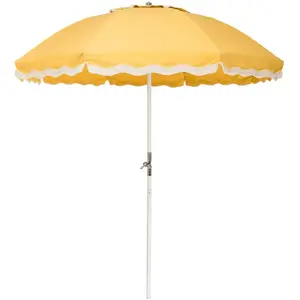 Comparateur de prix : BUSINESS & PLEASURE - Parasol Club - Jaune - Toile outdoor