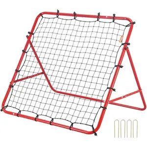 Accessoires de football vidaXL Filet de rebond de football noir