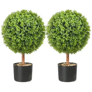 Comparateur de prix : VEVOR Buis Topiaire Artificiel 559 mm Boule de Buis Artificiel Extérie...