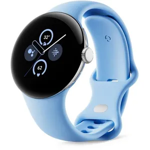Montre connectée GOOGLE Pixel Watch 2 Argent Poli/ Bleu Azur 4G TU pas cher