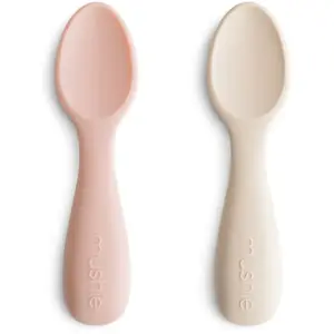 Mushie - Couverts d'apprentissage en silicone Blush taille unique pas cher