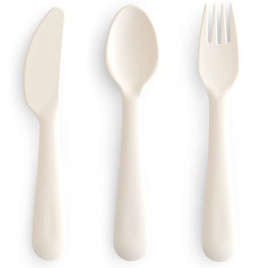 Mushie Set de couverts Ivory pas cher