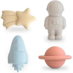 Comparateur de prix : Mushie Lot de 4 jouets de bain Space