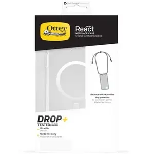 Comparateur de prix : Otterbox iPhone 15 Plus Case with Strap | React Series Necklace MagSafe Clear