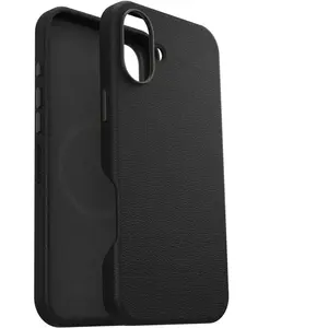OtterBox Coque iPhone 16 Plus | Symmetry Series Cactus Leather pour MagSafe Noir Ash pas cher
