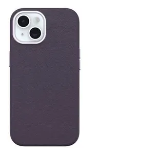 OtterBox Coque iPhone 15, | Symmetry Series Cactus Leather pour MagSafe Plum Luxe pas cher