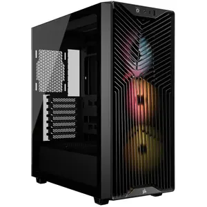 Comparateur de prix : Boîtier PC Corsair 3200D RS ARGB Noir Mid-Tower, 3 Ventilateurs Inclus