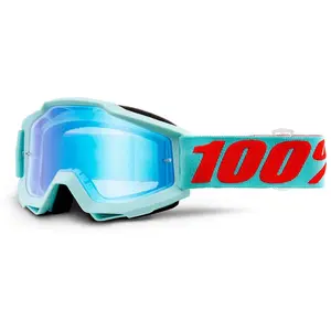100percent 100% Accuri Extra Maldives Masques de motocross, bleu-orange pour HommesVendu parfc-moto