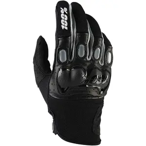100% Deristricted Gant de VTT Mixte Adulte, Noir/Gris, FR : S (Taille Fabricant : S)Vendu paramazon