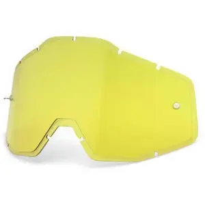 Comparateur de prix : Ecran casque de moto injecté anti-buée 100% Accuri/Strata - jaune - TU