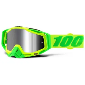 100percent Masque 100% Racecraft Plus vert à effet miroir gris pas cher