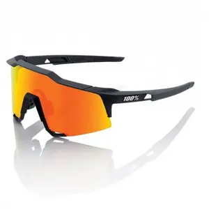 100% Lunettes 100 % Speedcraft Soft Tact Black LL (lentille miroir rou... pas cher