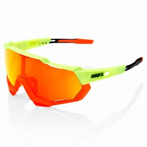 100percent Lunettes 100  speedtrap soft tact oxyfire   hiper red multilayer   verres transparent