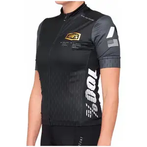 Comparateur de prix : 100percent Maillot route/gravel manches courtes femme 100% Exceeda noir- S