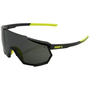Lunettes 100% Racetrap Black Gloss - Verres Fumés pas cher