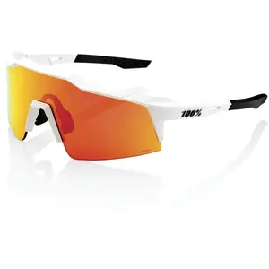 Desconocido 100% GAFAS Speedcraft SL-Soft Tact Off White-Hiper Red Multilayer Mirror Lens Lunettes de Soleil Mixte, Multicolore, Taille UniqueVendu parbikeinn