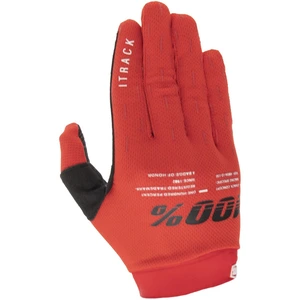 100 Percent iTrack Mens MX Glove Medium Red pas cher