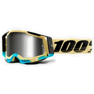 100% Racecraft II Airblast Lunettes de motocross, noir-jaune pour HommesVendu paramazon