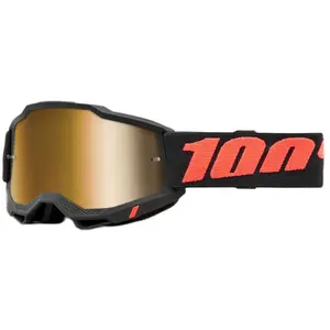 Comparateur de prix : 100% Motocross Brille Accuri 2 Verspiegelt, Borego - Schwarz Orange, 50221-25