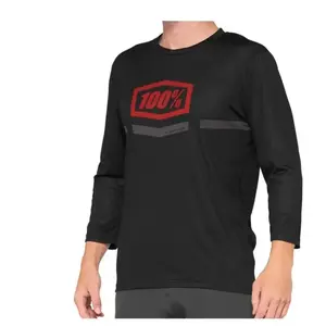 Maillot VTT manches 3/4 100% Airmatic SP21 noir/rouge- L