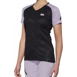 Comparateur de prix : Maillot VTT manches courtes femme 100% Airmatic SP22 noir/violet- XL