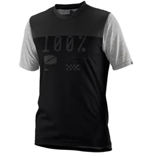 Comparateur de prix : Maillot VTT manches courtes 100% Airmatic noir/gris- XL
