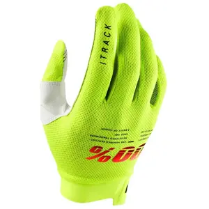 Comparateur de prix : 100% iTrack Gants de vélo, jaune, taille M pour Hommes