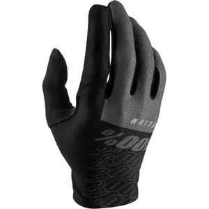 100% Celium Gants de vélo, noir-gris, taille M pour HommesVendu paramazon