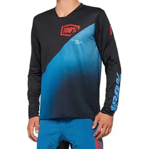 Comparateur de prix : Maillot VTT manches longues 100% R-Core X SP22 noir/bleu- S
