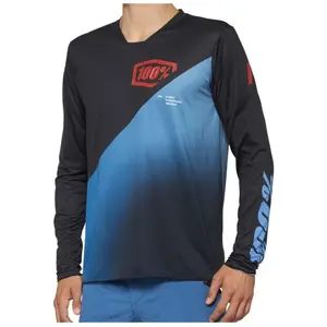 Comparateur de prix : Maillot VTT manches longues 100% R-Core X SP22 noir/bleu- M