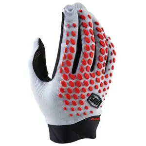 Comparateur de prix : 100% Geomatic Gants de vélo, gris-rouge, taille L pour Hommes