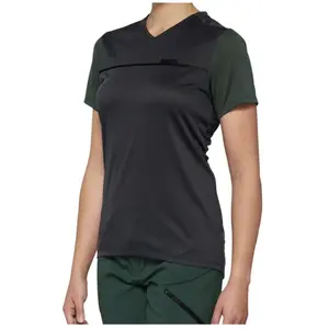 Comparateur de prix : 100percent Maillot manches courtes femme 100  ridecamp gris charcoal forest vert