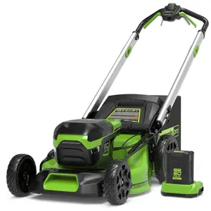 Comparateur de prix : Greenworks 60V Tondeuse 46cm SP avec 4Ah Battery