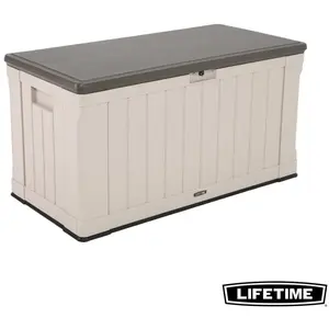 Lifetime Coffre de Rangement extérieur Marron 127,9 x 64 x 67,2 cmVendu parcdiscount