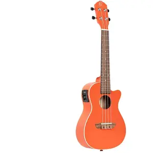 Comparateur de prix : Ortega Rupuki-Ce Earth Series Concert Size Ukulele Pumpkin Orange Ukelélé Concert Électro-Acoustique