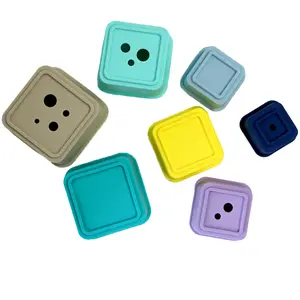 BBLüv Jouets en silicone à empiler Muliticolor pas cher