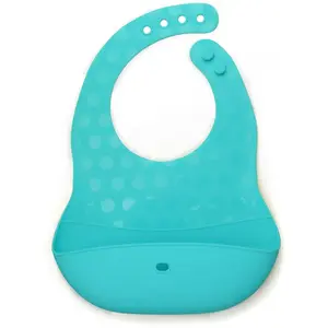 Comparateur de prix : BBLUV Ensemble 2 bavoirs et cuillère en silicone Pöket aqua et grey
